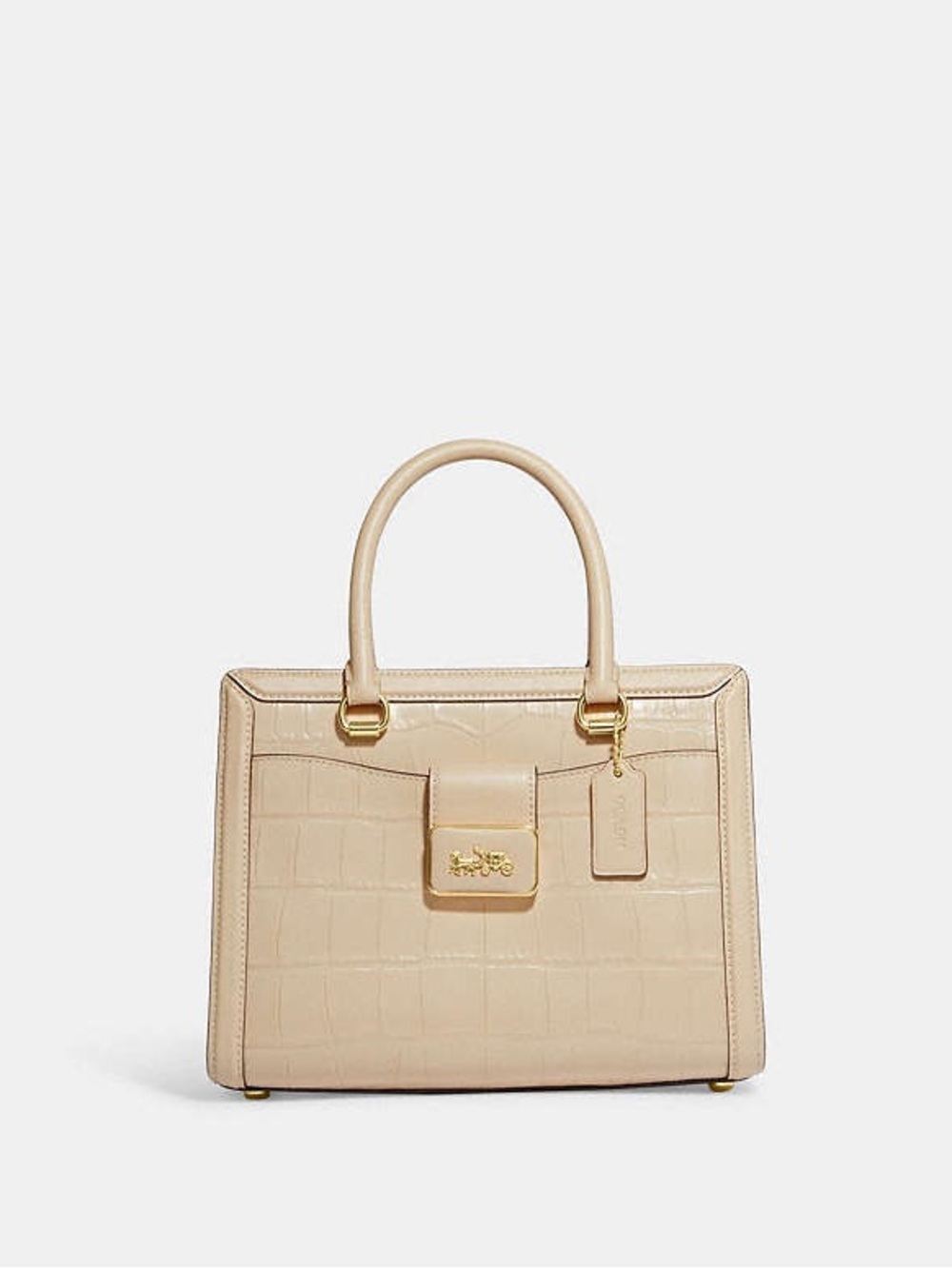 Coach Grace Carryall in Cream with Gold Hardware